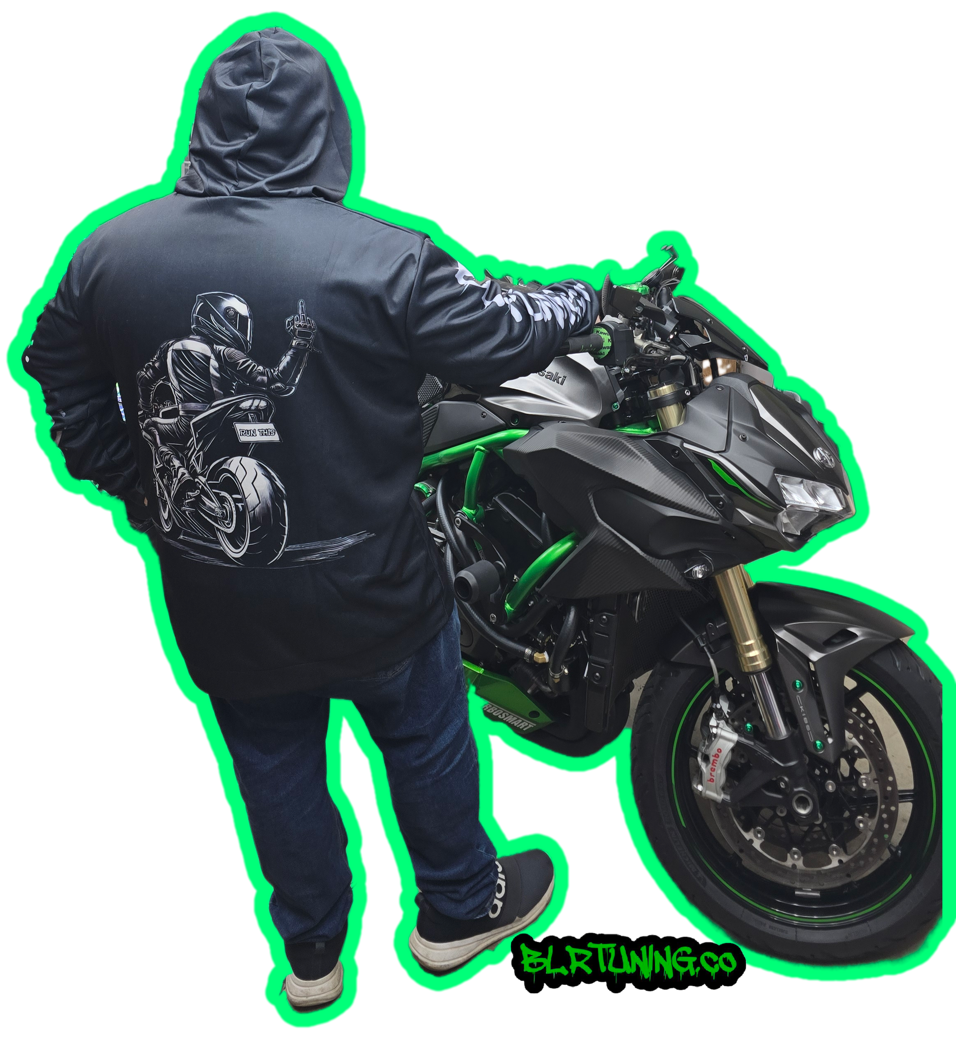 GHOST SHIFT HOODIE BY BLR TUNING - LIGHTWEIGHT BREATHABLE SPORT HOODIE - Howling Moto