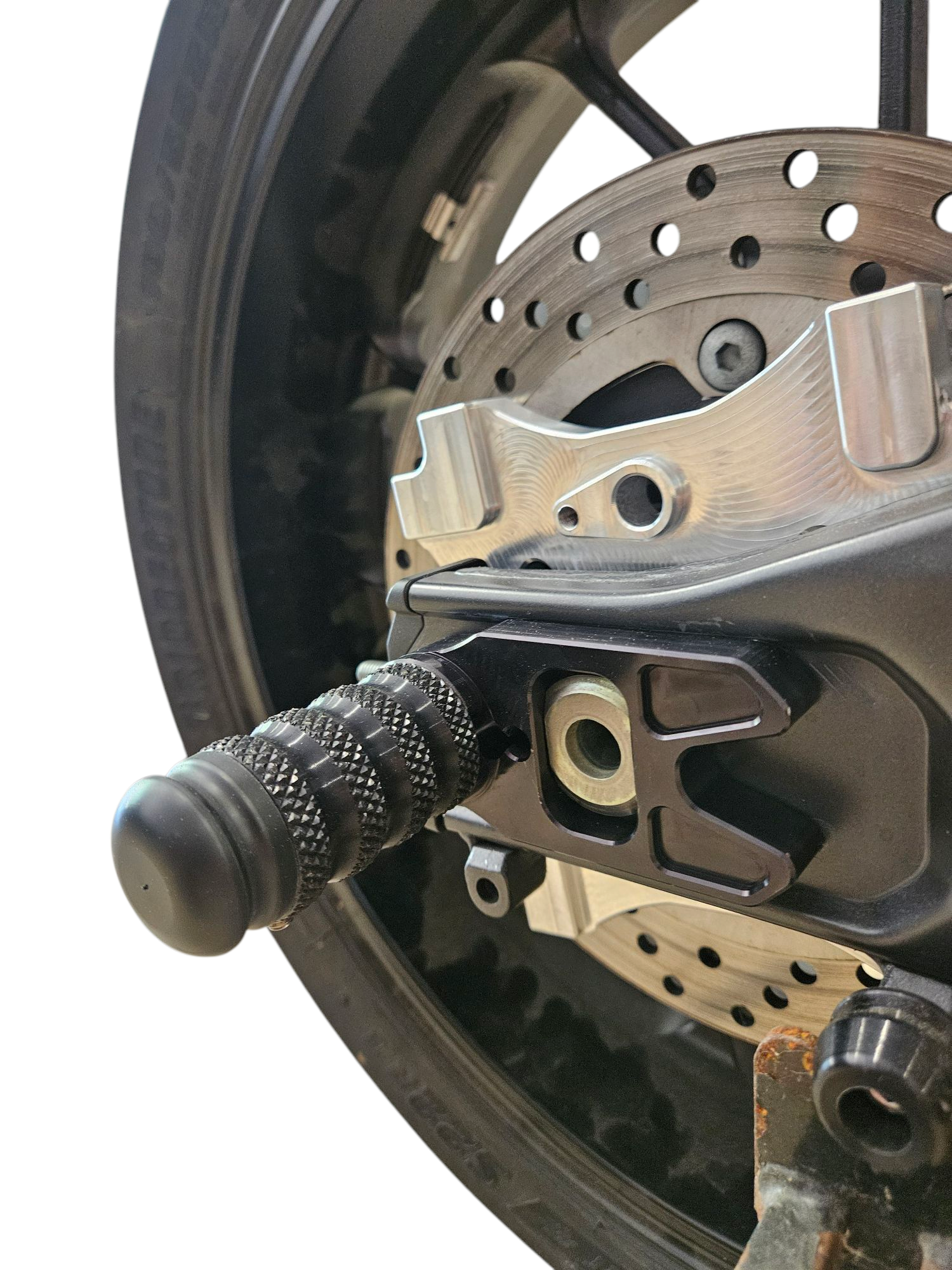 R7 FZ/MT07 REAR AXLE SLIDERS WITH AXLE BLOCKS - Howling Moto