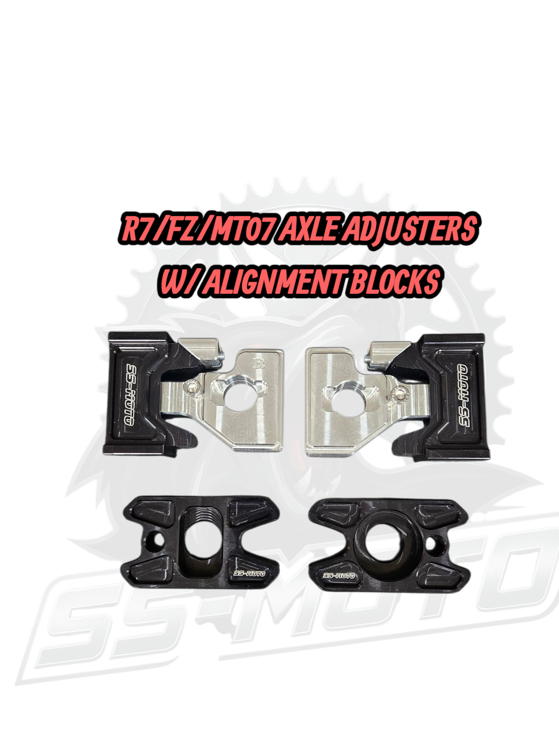 R7/FZ/MT07 AXLE ADJUSTERS - Howling Moto
