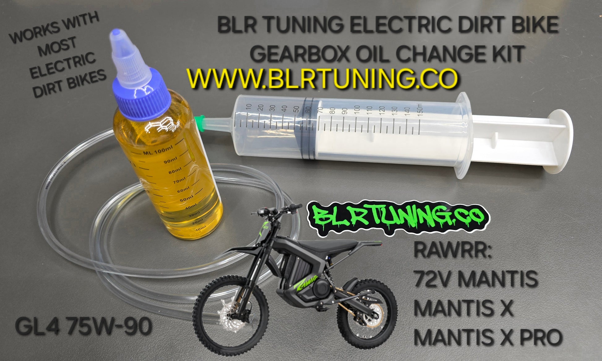 Electric Dirt Bike Gearbox Oil Change Kit – For RAWRR 72V Mantis - Mantis X - Mantis X Pro and More - Howling Moto