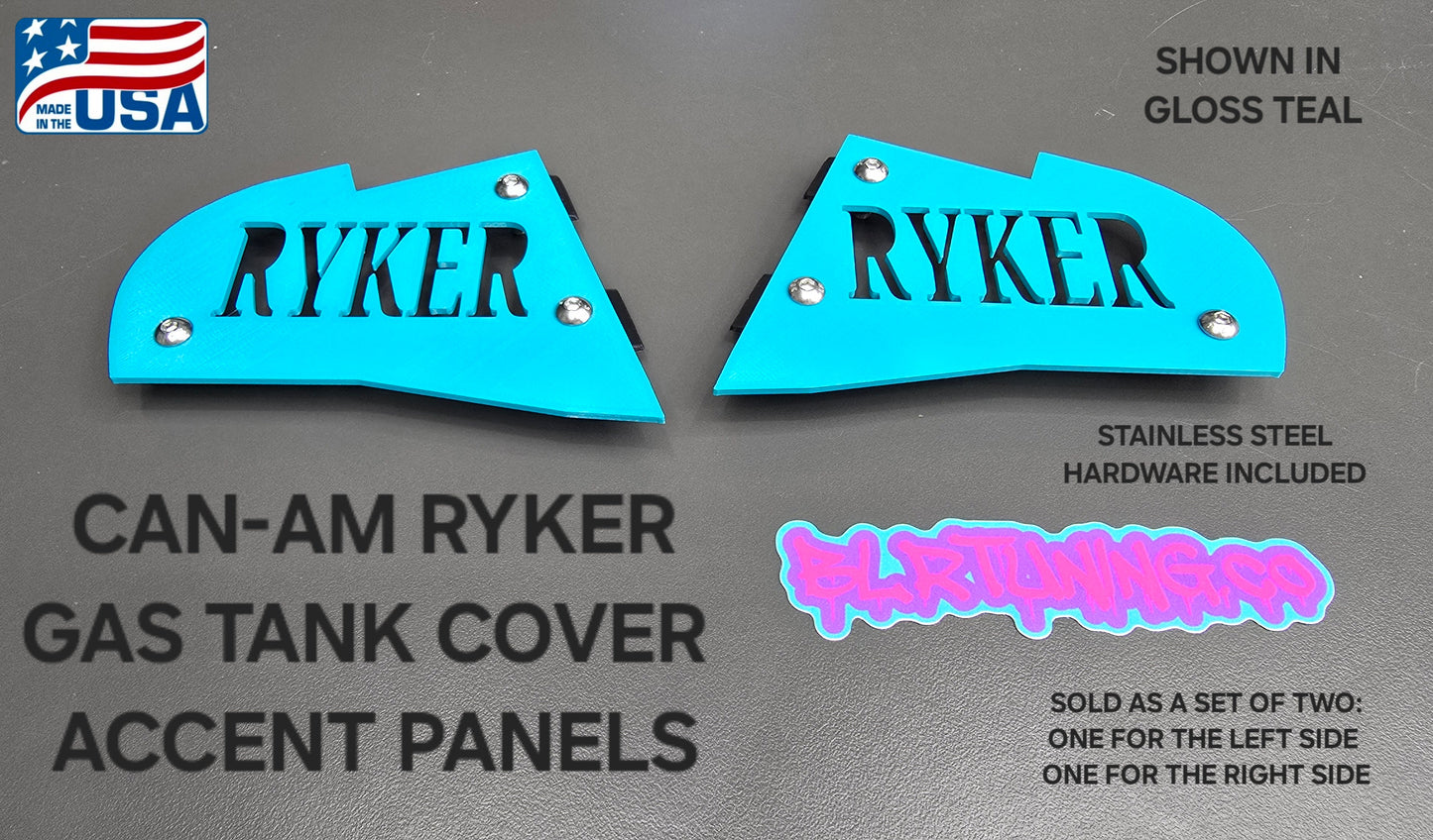 CAN-AM RYKER GAS TANK COVER ACCENT PANELS - Howling Moto