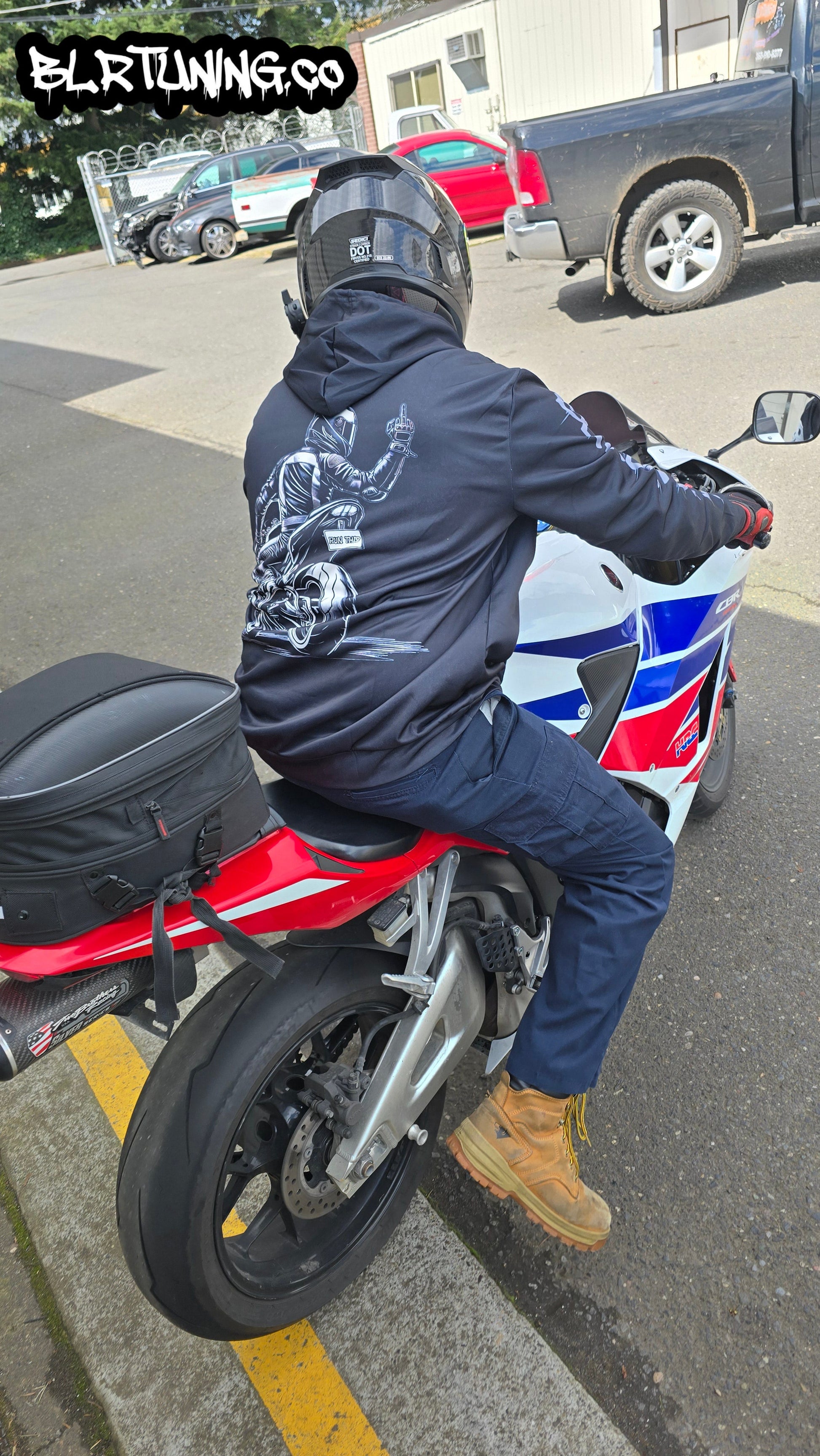 GHOST SHIFT HOODIE BY BLR TUNING - LIGHTWEIGHT BREATHABLE SPORT HOODIE - Howling Moto