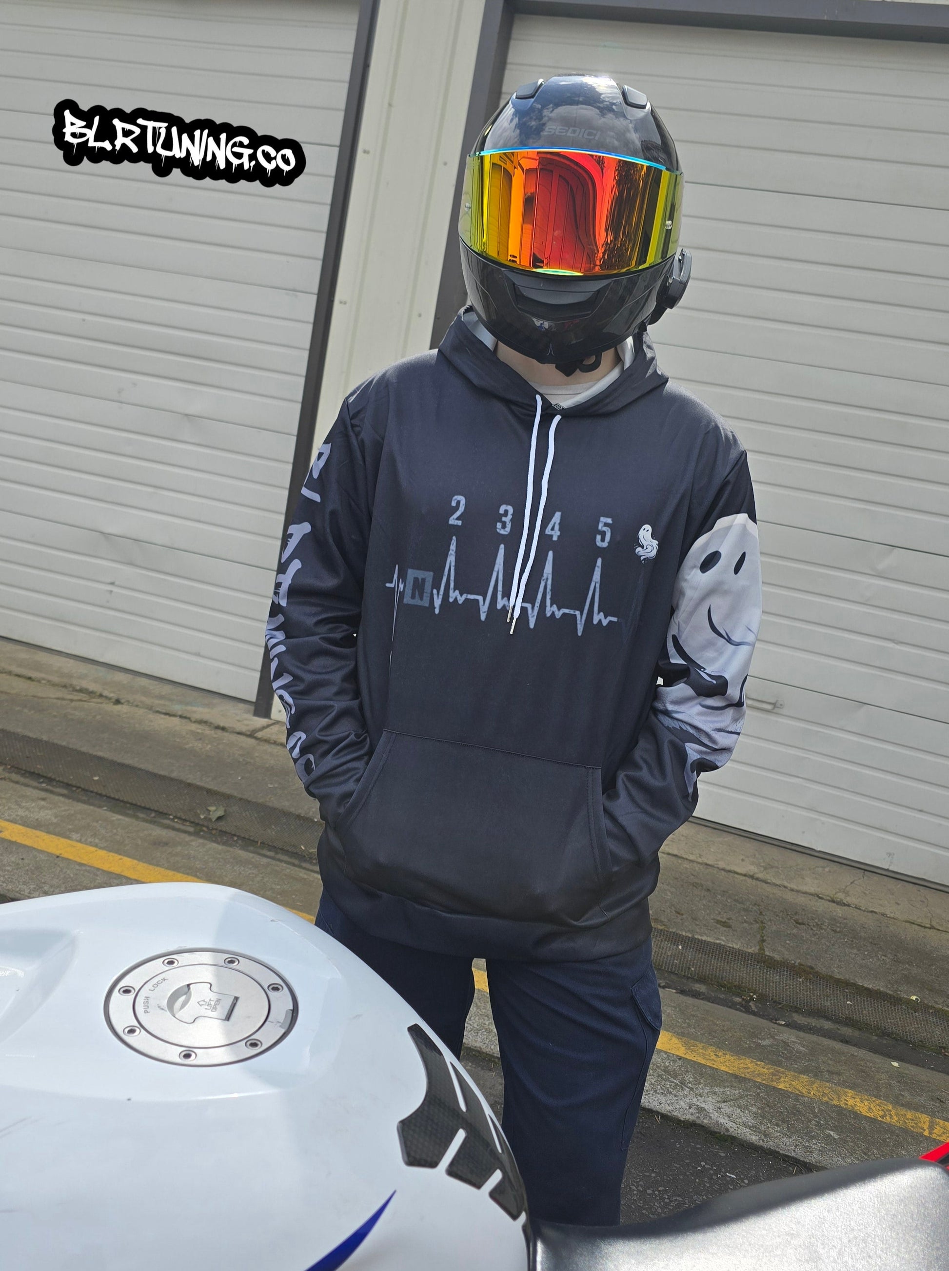 GHOST SHIFT HOODIE BY BLR TUNING - LIGHTWEIGHT BREATHABLE SPORT HOODIE - Howling Moto