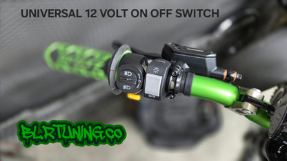 ON OFF SWITCH 7/8 HANDLEBAR MOUNTED 12 VOLT UNIVERSAL LIGHT SWITCH - Howling Moto