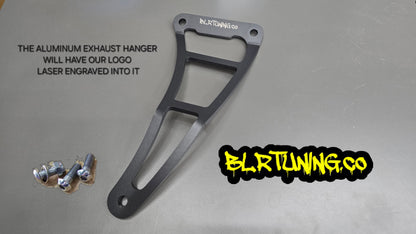 KAWASAKI NINJA ZX-10R ZX-10RR ZX1000 2011 - 2025 EXHAUST HANGER RIGHT SIDE PASSENGER PEG DELETE POWDER COATED BLACK ALUMINUM - Howling Moto