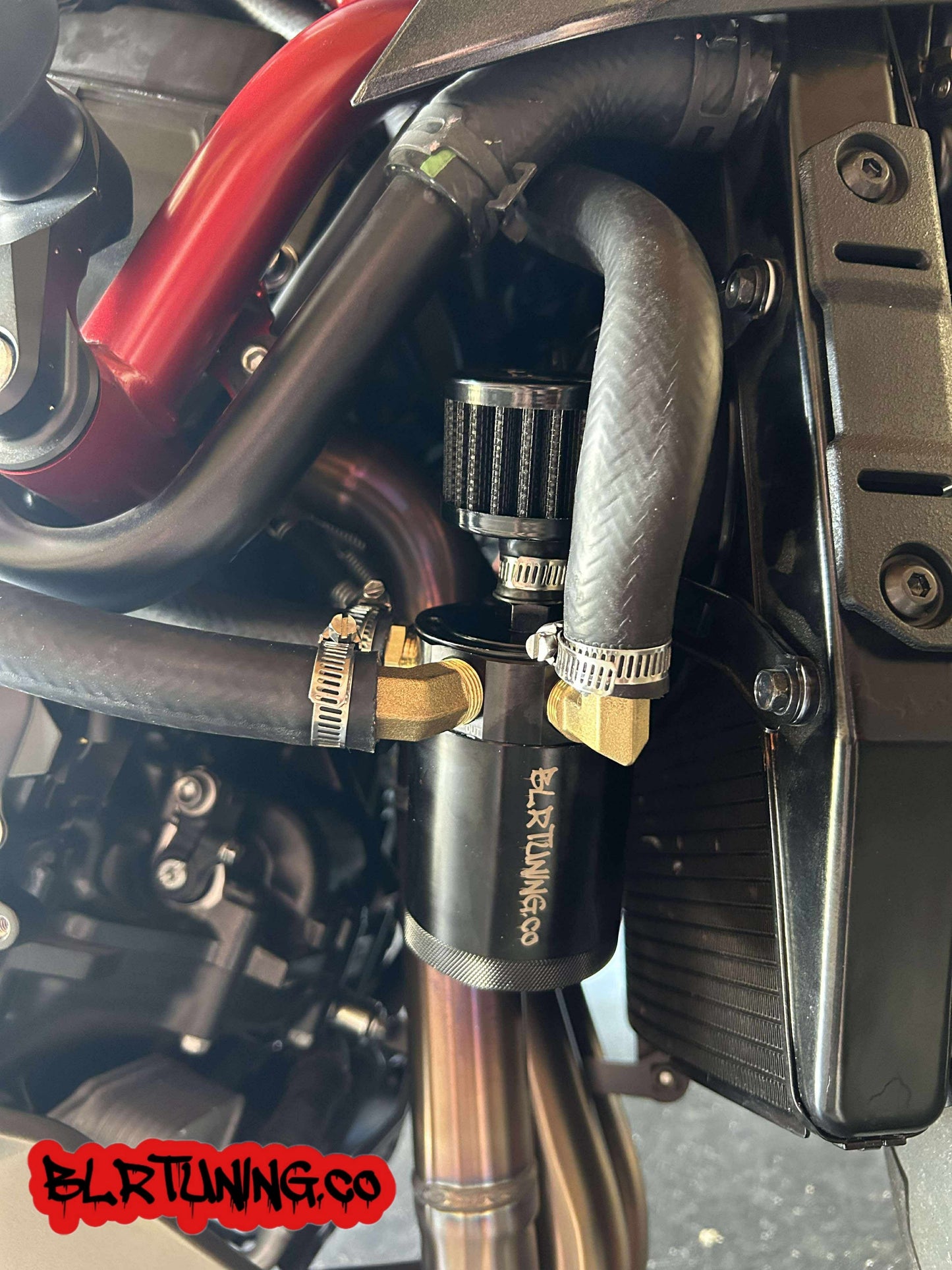 KAWASAKI ZH2 AIR OIL SEPARATOR 3 PORT CATCH CAN - Howling Moto