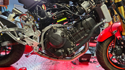 CBR300/CBR250 Swap High Mount Single Exhaust – Honda Grom 2014–2025