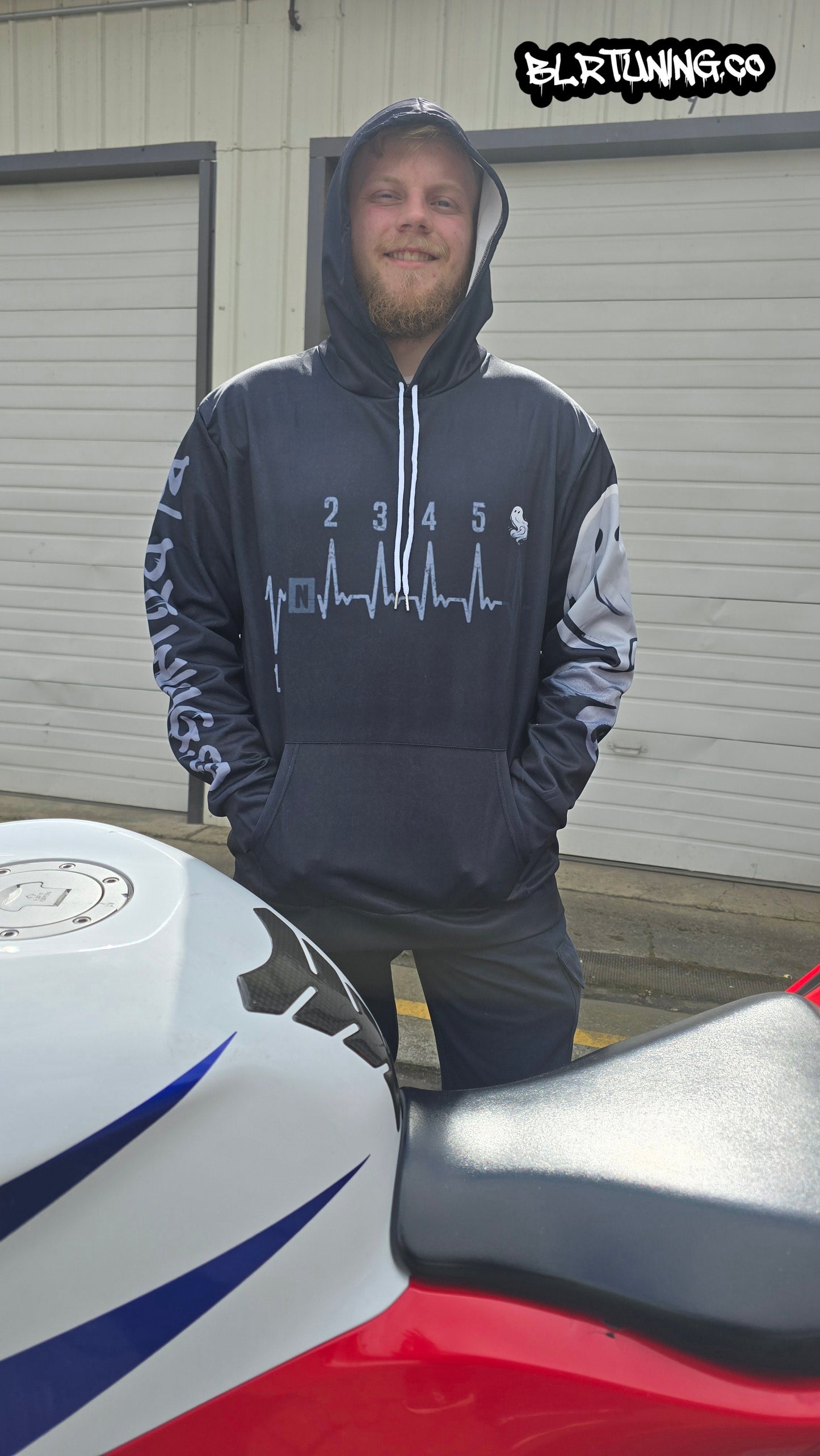 GHOST SHIFT HOODIE BY BLR TUNING - LIGHTWEIGHT BREATHABLE SPORT HOODIE - Howling Moto