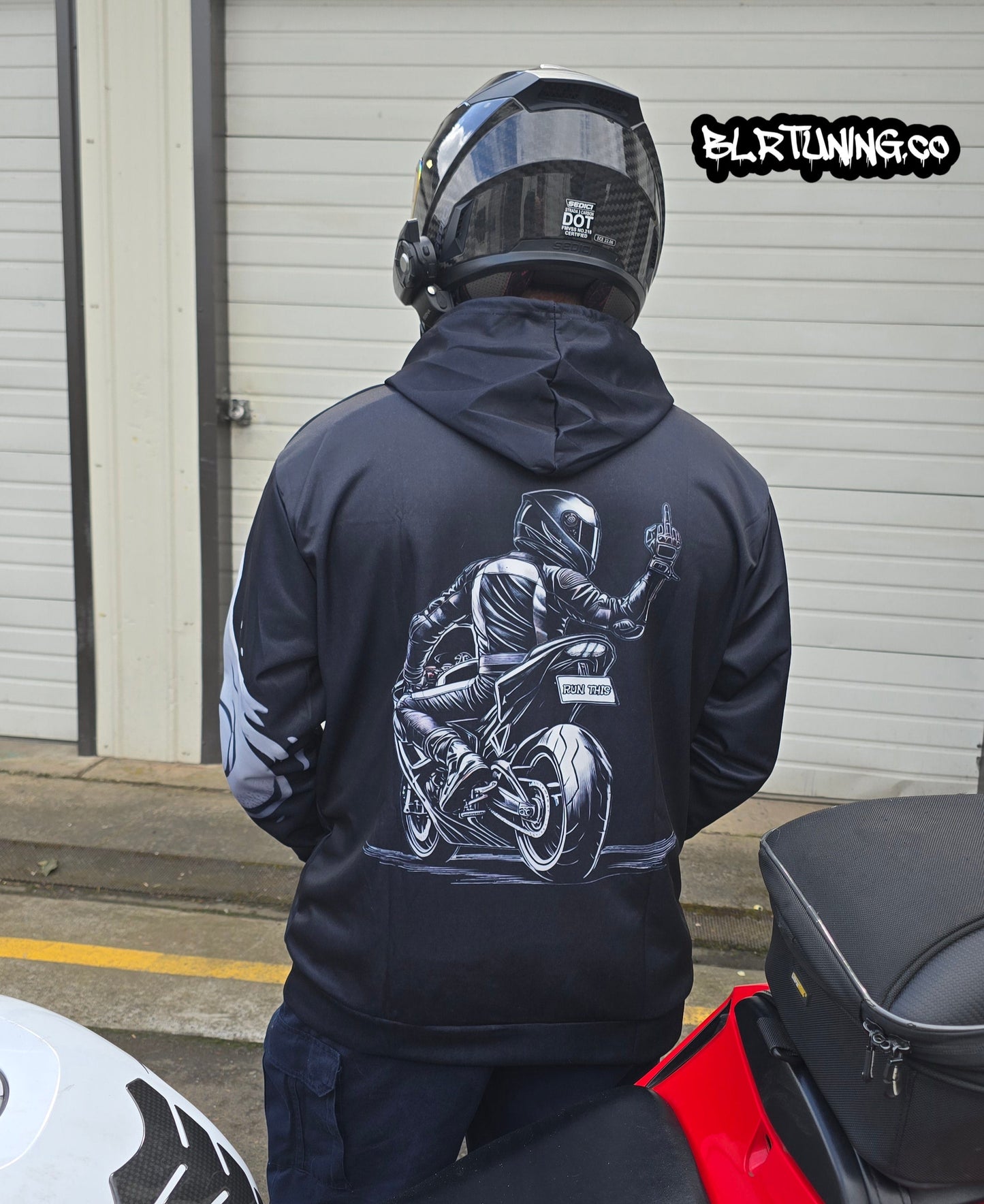 GHOST SHIFT HOODIE BY BLR TUNING - LIGHTWEIGHT BREATHABLE SPORT HOODIE - Howling Moto
