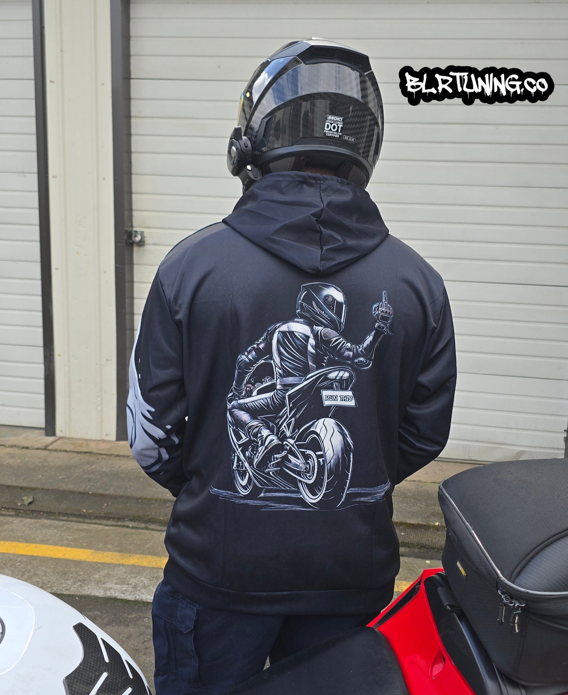 GHOST SHIFT HOODIE BY BLR TUNING - LIGHTWEIGHT BREATHABLE SPORT HOODIE - Howling Moto