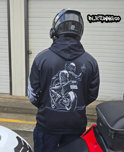 GHOST SHIFT HOODIE BY BLR TUNING - LIGHTWEIGHT BREATHABLE SPORT HOODIE - Howling Moto