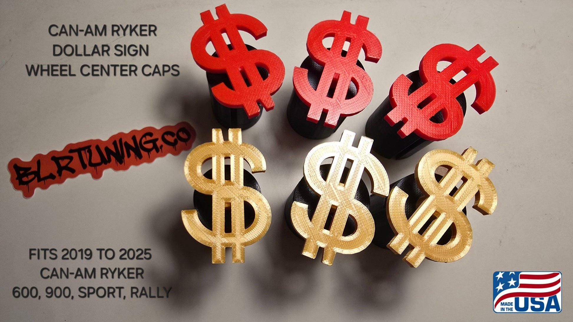 CAN-AM RYKER WHEEL CENTER CAPS - Howling Moto