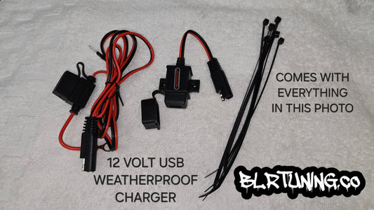MOTOPOWER 12 VOLT STANDARD USB CHARGING SYSTEM FOR MOTORCYCLES WEATHERPROOF - Howling Moto
