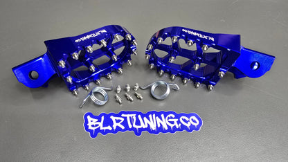 FOOT PEGS FOR STRIKE SHADOW 48v 60v 72v 2026 MODELS BILLET ALUMINUM WITH STAINLESS STEEL TEETH BY BLR TUNING