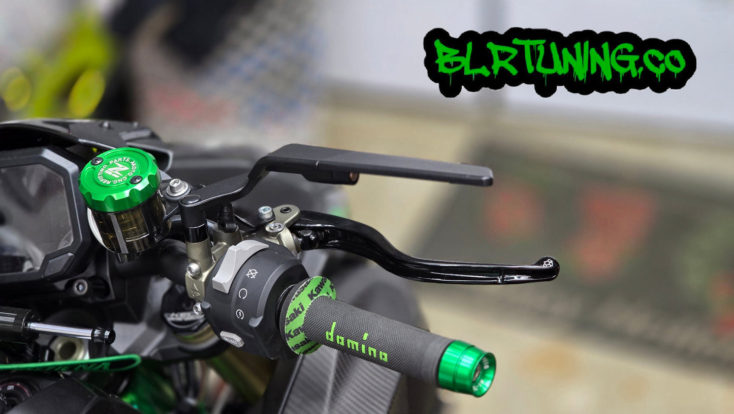 BLR TUNING Perch-Mounted Stealth Winglet Mirrors – Black Aluminum UNIVERSAL FIT - Howling Moto