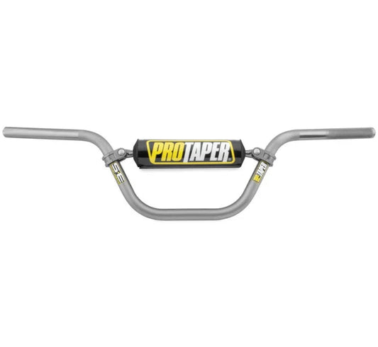 ProTaper SE handlebar for KLX/DRZ110 in platinum gray, featuring durable construction and ergonomic design for off-road riding.