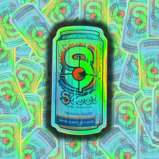 Scoot Energy Sticker - Holographic - Howling Moto