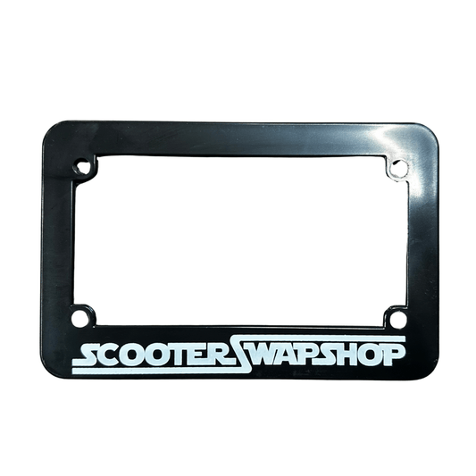 Scooter Swap Shop License Plate Frame - Howling Moto