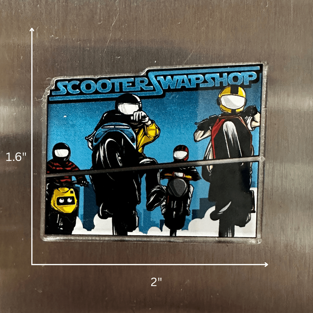 Scooter Swap Shop Magnets - Limited Quantities of Each - Howling Moto