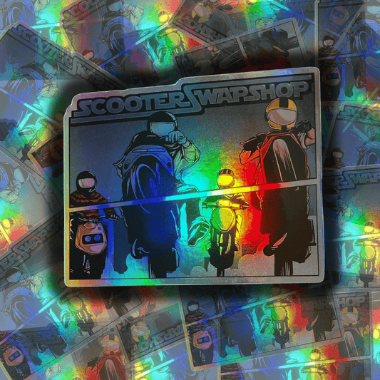 Group Wheelie HOLO Sticker - Howling Moto