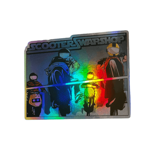 Group Wheelie HOLO Sticker - Howling Moto