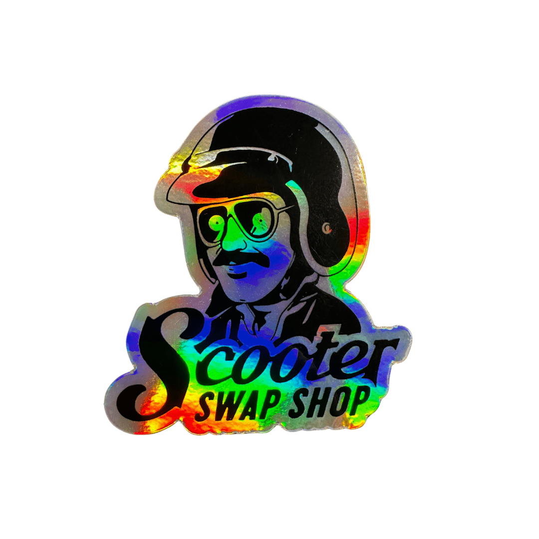 Holographic Swap Shop Sticker - Howling Moto