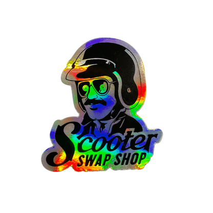 Holographic Swap Shop Sticker - Howling Moto