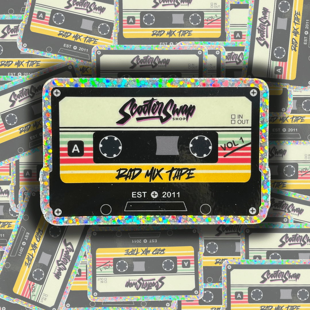 Rad Mix Tape Sticker - Howling Moto