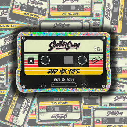 Rad Mix Tape Sticker - Howling Moto