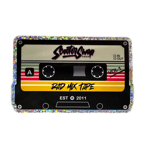 Rad Mix Tape Sticker - Howling Moto