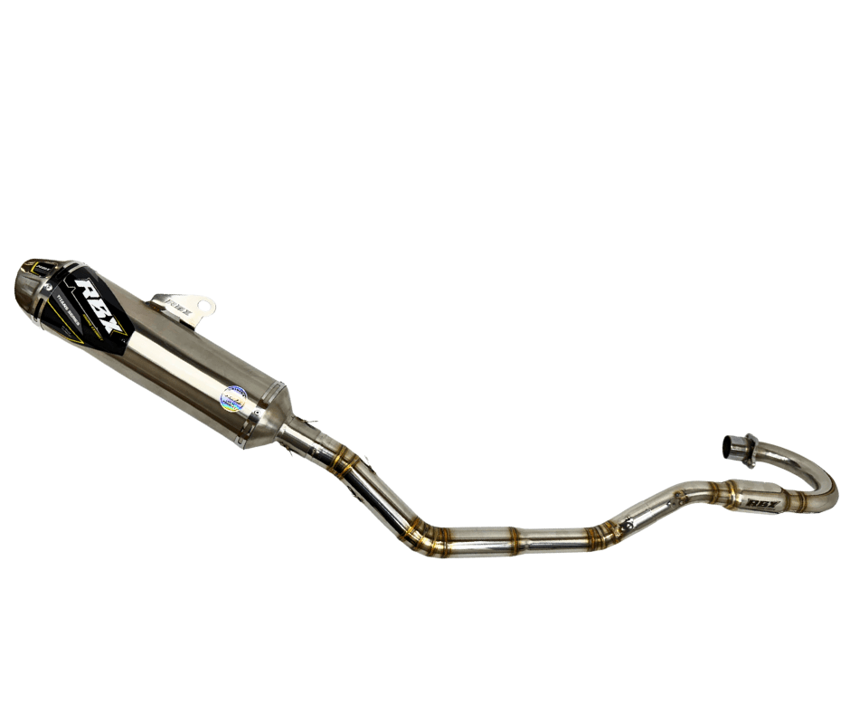XR150L Full Stainless Exhaust System V3 POLISHED - Howling Moto