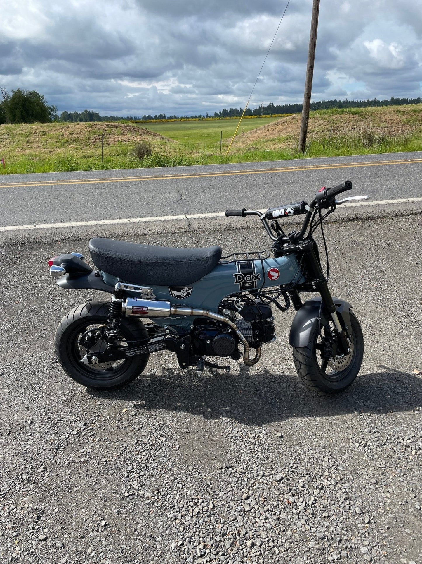 Dax ST125 S23 racing exhaust - Howling Moto