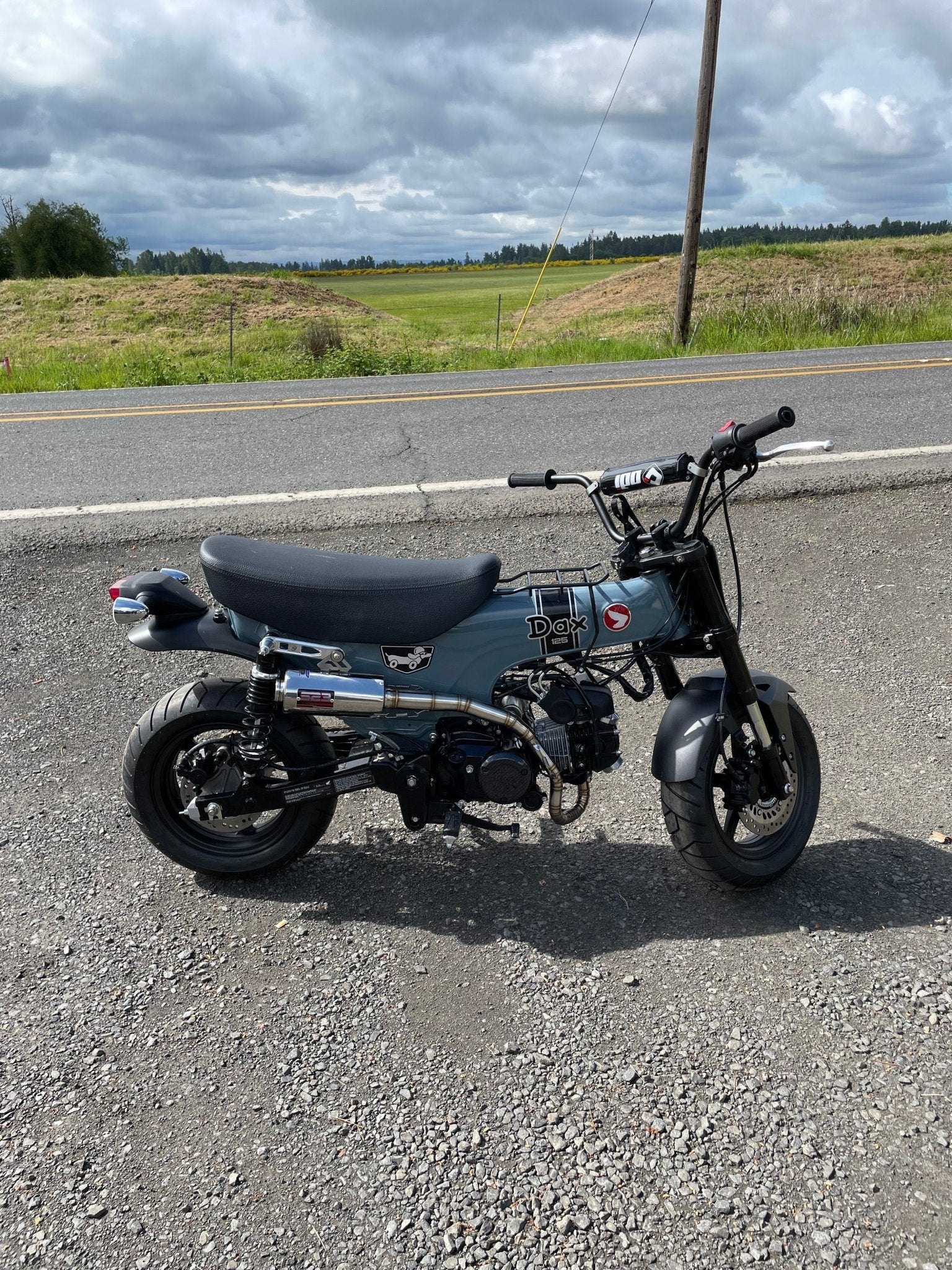 Dax ST125 S23 racing exhaust - Howling Moto