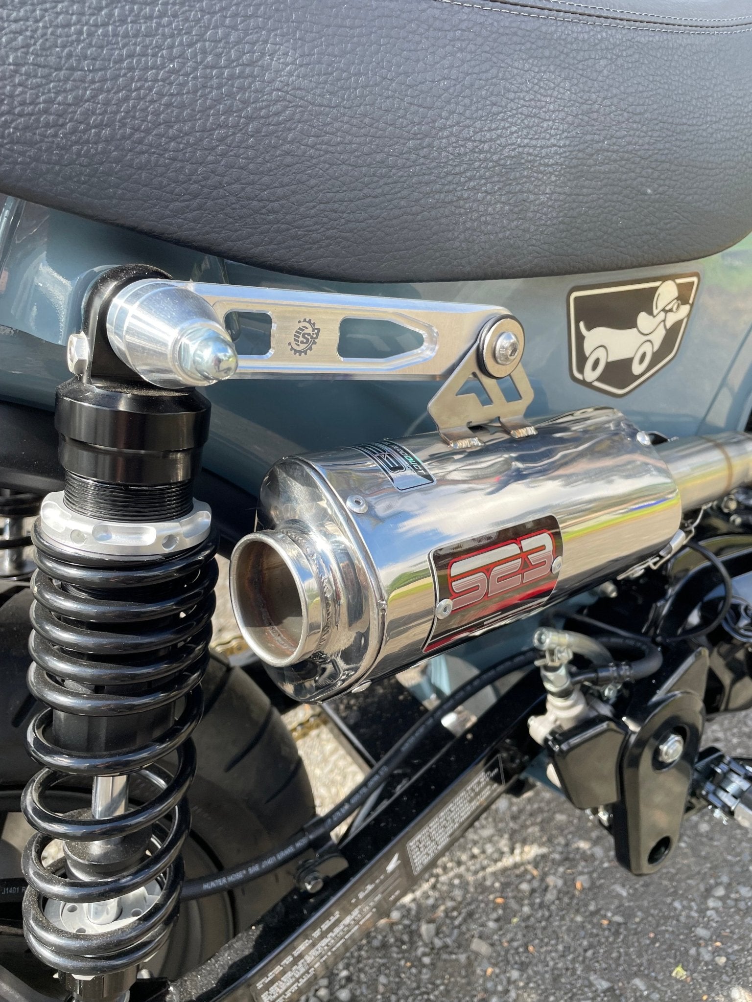 Dax ST125 S23 racing exhaust - Howling Moto