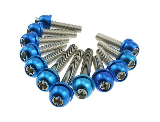 Anodized transmission case bolts - Howling Moto