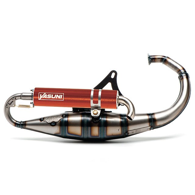 Yasuni R Exhaust Vertical Minarelli '89-'01 Zuma Prebug (NEW COLORS!) - Howling Moto