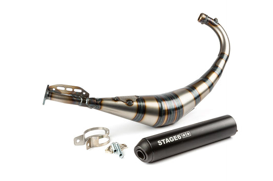 Stage6 low mount sherco sm50 streetrace exhaust - Howling Moto