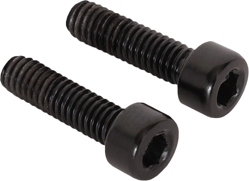 Pair of black SEDONA 570-9115 center cap screws with M4x14 threads for wheel center caps, pack of 2, durable and easy to install.