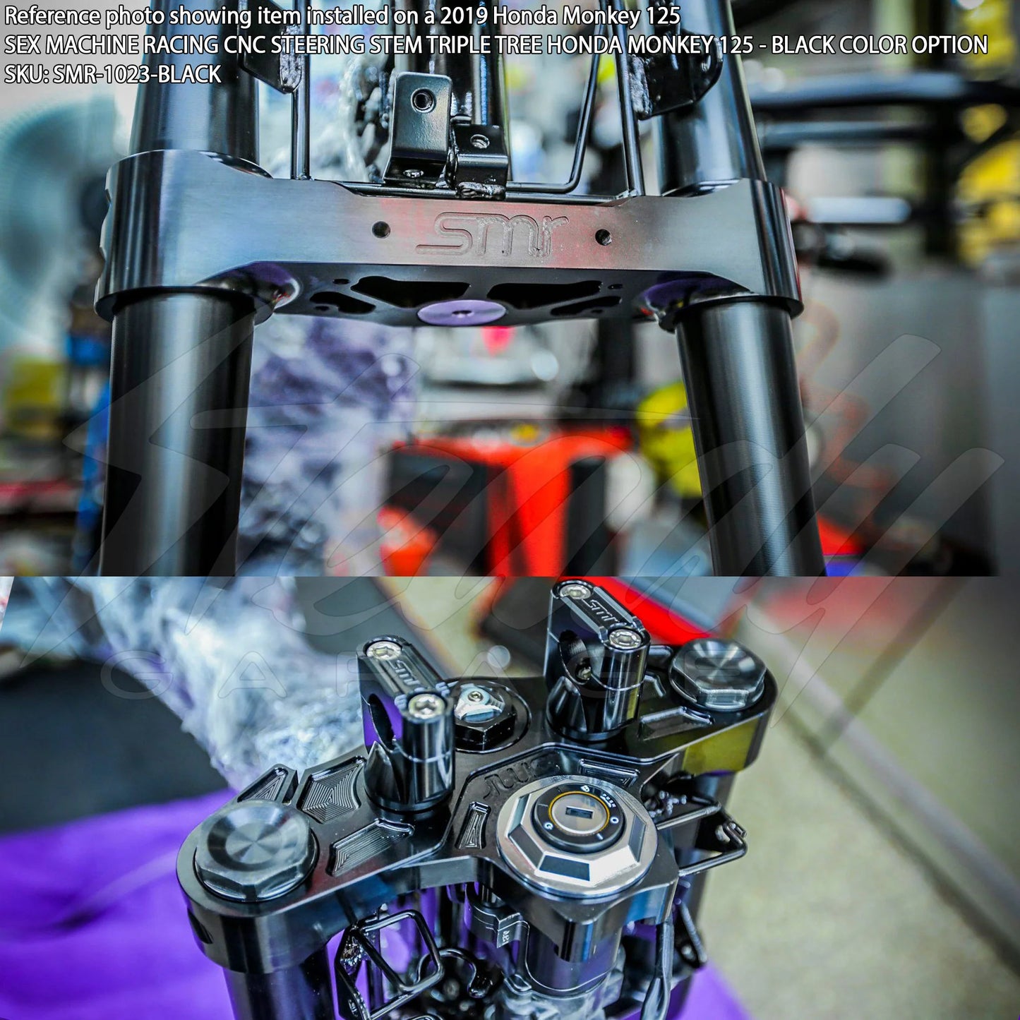 Sex Machine Racing CNC Steering Stem Triple Tree Honda Monkey 125 - Howling Moto