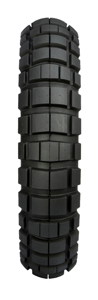 Shinko Tire 805 Dual Sport Rear 130/80-17 bias tire with reflector technology for motorcycles, shown on a plain background.