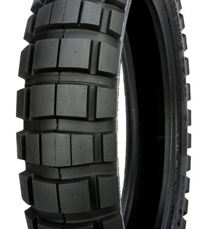 Shinko Tire 805 Dual Sport Rear 130/80-17 bias-tube tire with reflector technology for motorcycles.