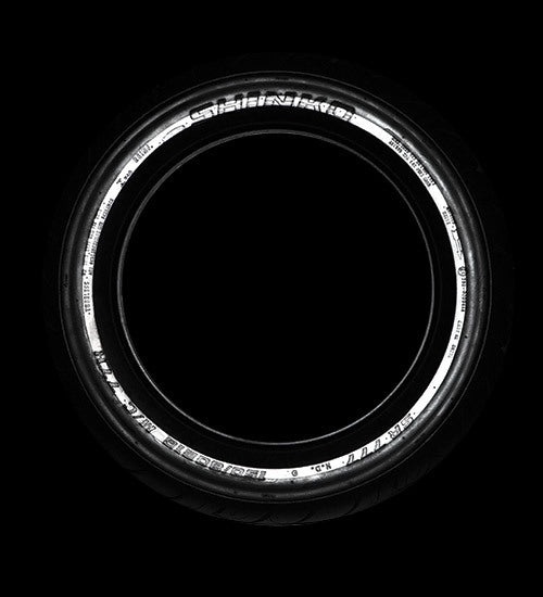 Shinko Tire 777 Cruiser H.D. rear, 180/65B16 with reflective sidewall for enhanced visibility, designed for motorcycle cruising.