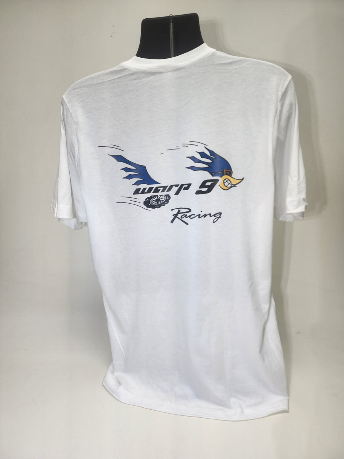 Warp9Racing Road Runner T-shirt, short-sleeve apparel featuring a vibrant Road Runner graphic on front.