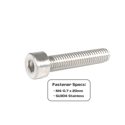 ZSPEC M4-0.7x20mm Socket-Cap SHSC Fasteners, Stainless, 10-Pack - Howling Moto