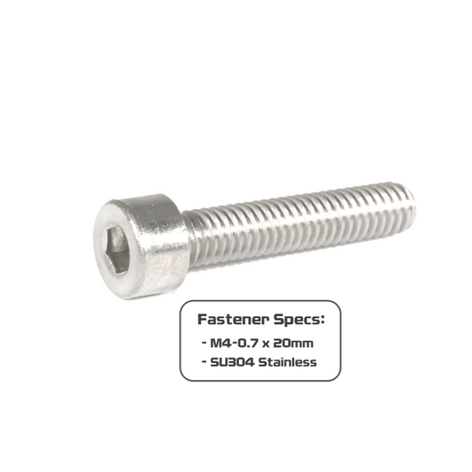 ZSPEC M4-0.7x20mm Socket-Cap SHSC Fasteners, Stainless, 10-Pack - Howling Moto