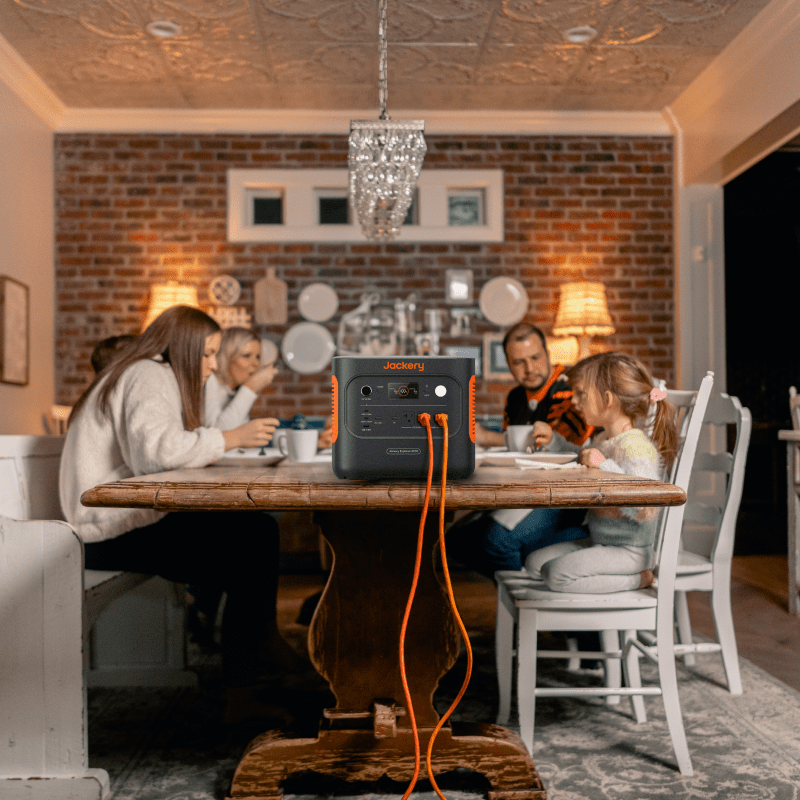 Jackery Solar Generator 2000 v2 with multiple ports and solar panels for portable renewable energy storage.