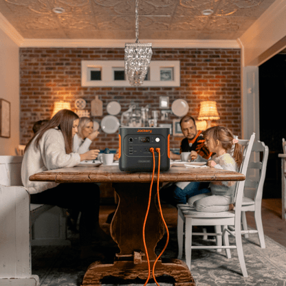 Jackery Solar Generator 2000 v2 with multiple ports and solar panels for portable renewable energy storage.