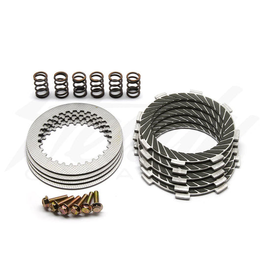 TB Clutch Plate Kit, Kevlar with Heavy Duty Springs – KLX110 and Z125