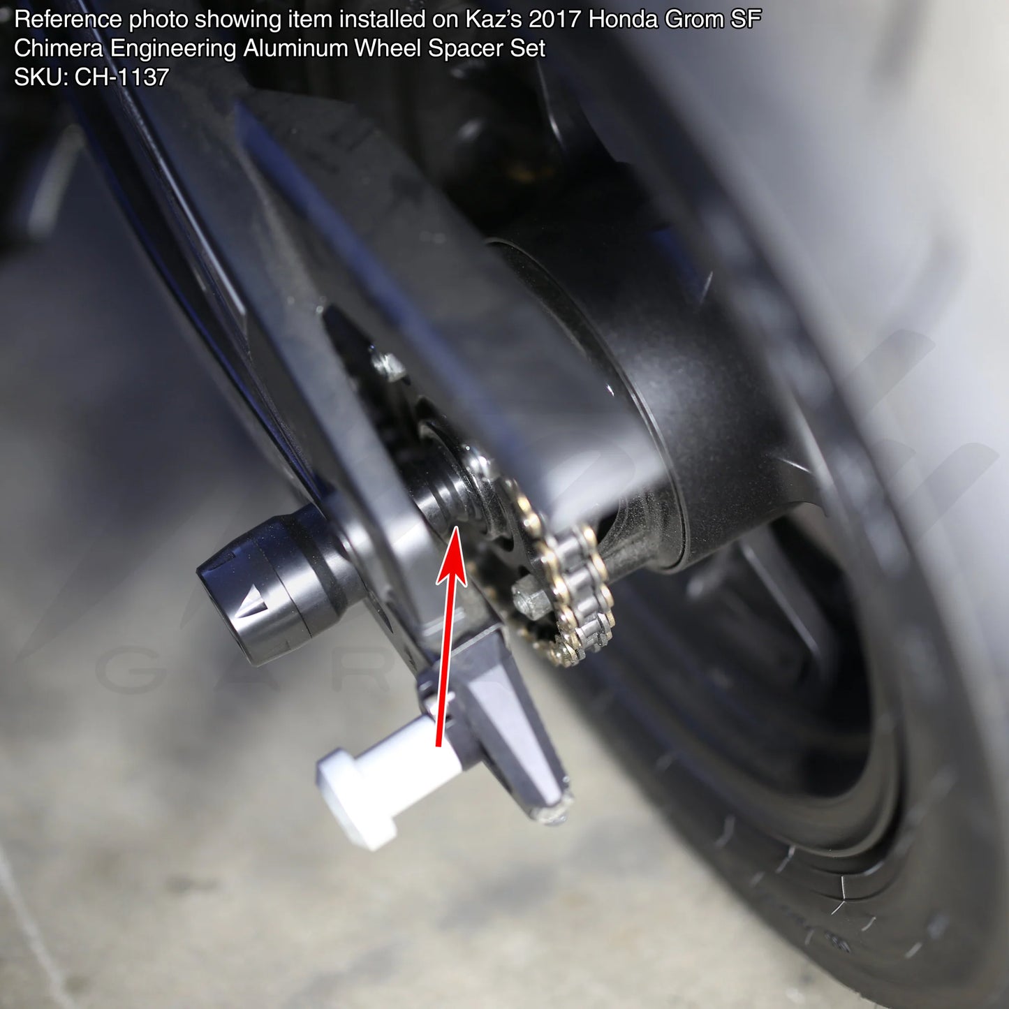Chimera Engineering Aluminum Wheel Spacer Set - Honda Grom 125 (2014-2020)