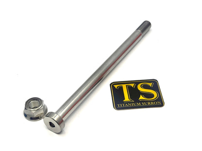 Titanium Rear Axle and Nut - Surron LBX (Two pcs) - Howling Moto